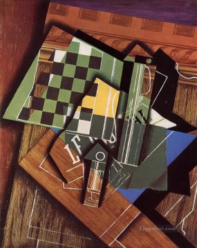  1915 Painting - the checkerboard 1915 Juan Gris